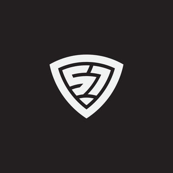 Number 57 logo. Monogram logo usable for sports, anniversary, logo template. Vector illustration.