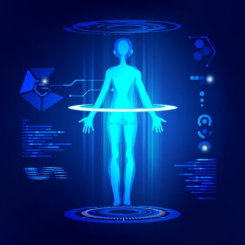 medical body scan vector