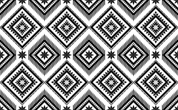 Ethnic geometric seamless pattern. native traditional Design for background,carpet,wallpaper,clothing,wrapping,batic,fabric,vector illustraion.embroidery style. vector