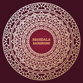 Luxury mandala background ornament decoration vector