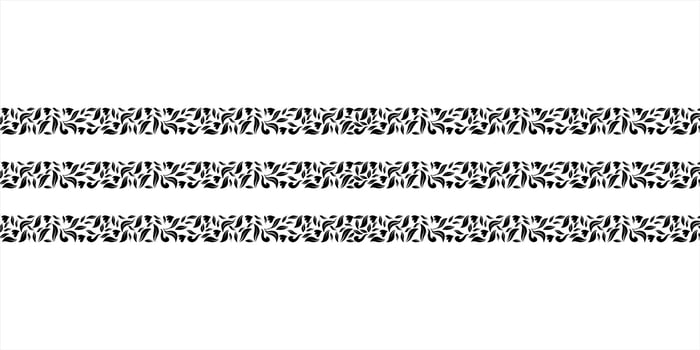 Leaf, Leaves, Organic, Floral Motifs Pattern for Ornate, Decoration or Graphic Design Element. Vector Illustration