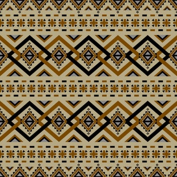 Gemetric ethnic seamless pattern traditional. Design for background, carpet, wallpaper, clothing, wrapping, batic, fabric, vector illustraion. embroidery style.