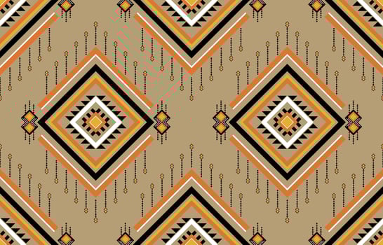 Geometric ethnic seamless pettern. Oriental tribal striped. Design for background, wallpaper, fabric, clothing, carpet, embroidery vector
