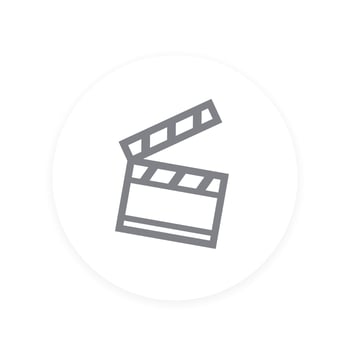 clapperboard vector icon