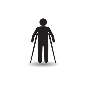 Disabled icon vector illustration design template