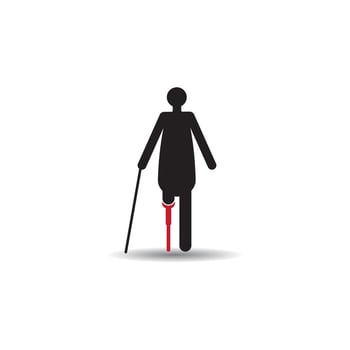 Disabled icon vector illustration design template
