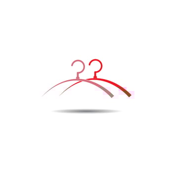 Hanger logo vector illustration design template