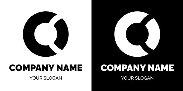 Abstract and simple logo design vector