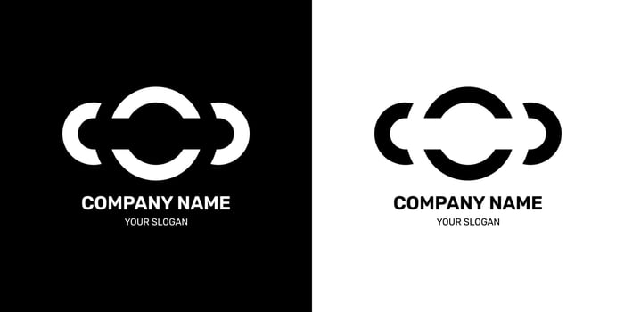 Abstract and simple logo design vector