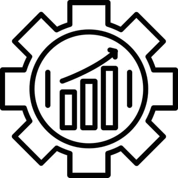 Project Management Vector Line Icon