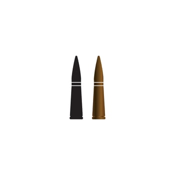 Bullet caliber logo vector