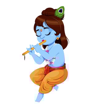 Happy Krishna Janmashtami. Lord Krishna vector