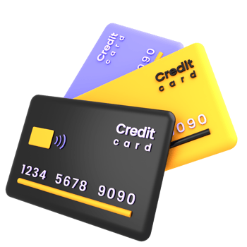 3d illustration credit card png