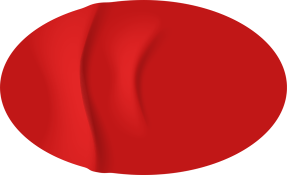 Crumpled fabric ovalfon red. png