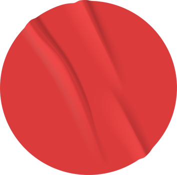 wrinkled fabric  circle background red color. png