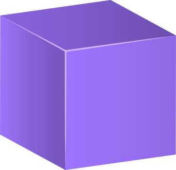 Cube purple 3d. png