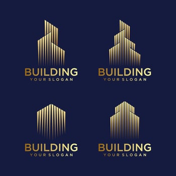 building logo design. construction logo design. vector