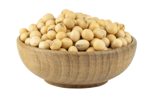 Soy beans in bowl wood png