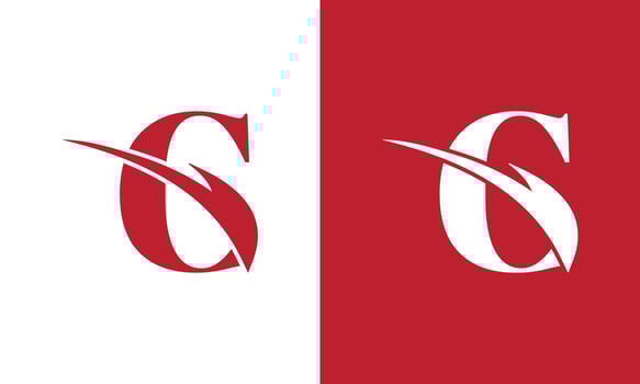 letter C logo design free vector template.