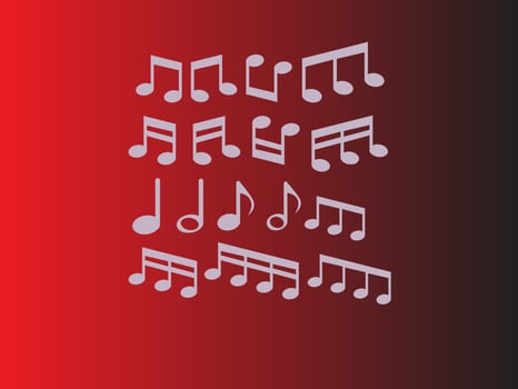 music note vector design