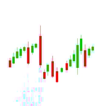 Candlestick chart illustration vector