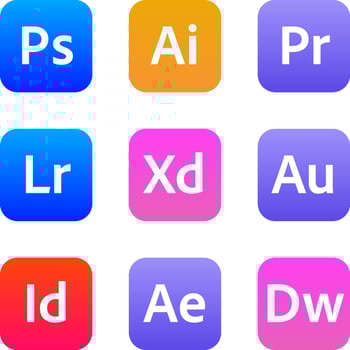 Modern Adobe Logos vector