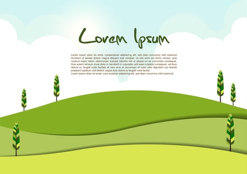 nature landscape background vector