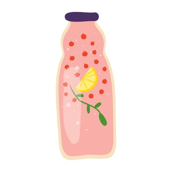 Homemade jar for preserving fruits and vegetables.Glass jars with canned vegetables, compotes and berry jams. Winter supplies. Autumn harvest season. vector