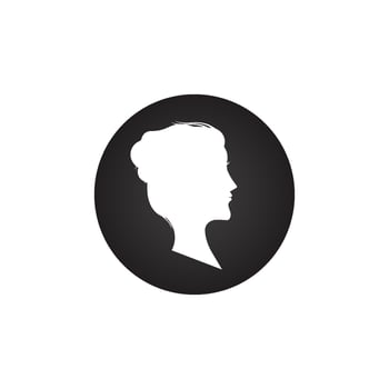 woman logo  vector illustration template design