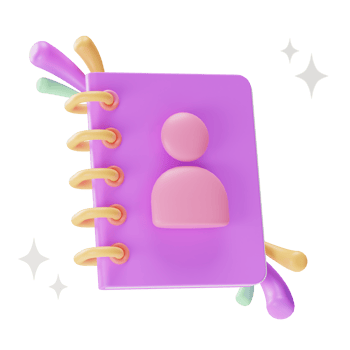 Object UI Icon, Contact, 3d Illustration png