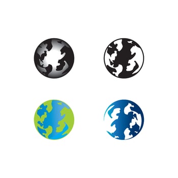 Globe logo  vector illustration template design