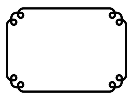 decorative simple frame rectangle vector