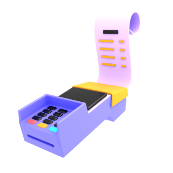3d render illustration pos terminal for bills payment png