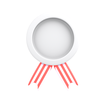 3d icon business, silver medal png