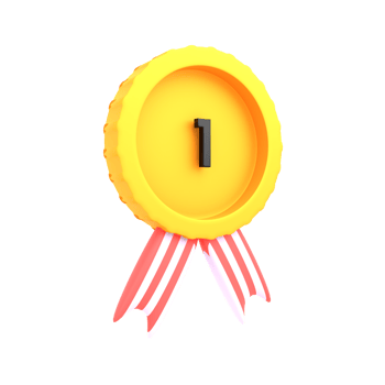 3d icon gold medal png
