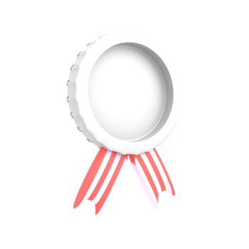 3d icon silver medal png