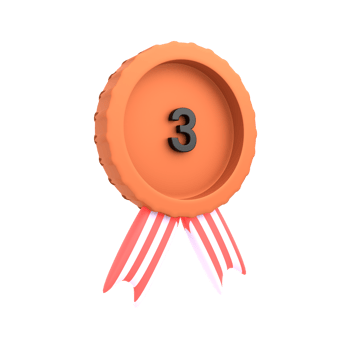 3d icon bronze medal png