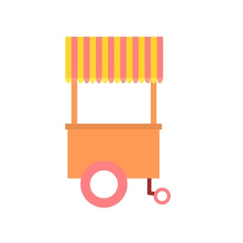Street food cart vector