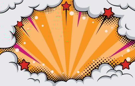 Pop Art Bubble Halftone Background vector