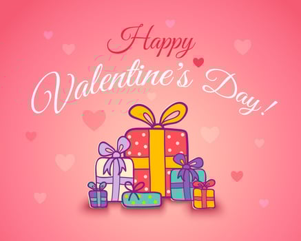 Vector poster for Valentine's day