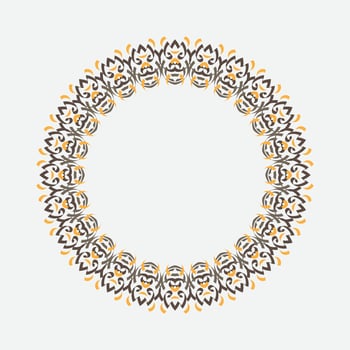Decorative Round Frame. vintage round frame. vector