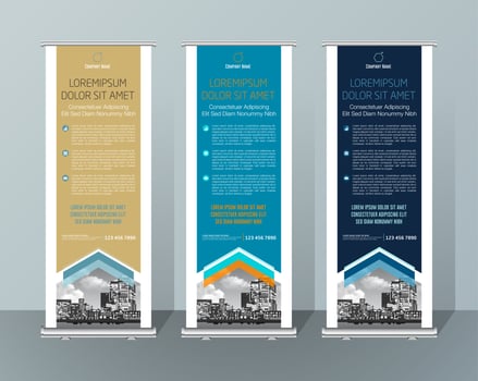 Banner Design Signboard Advertising Brochure Flyer Template Vector X-banner and Street Business Flag of Convenience, Layout Background