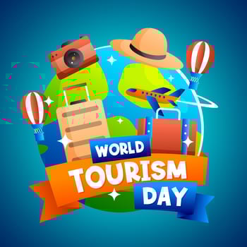 World Tourism Day Concept vector