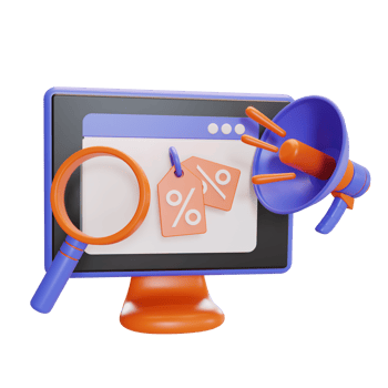 discount promotion illustration  3d png