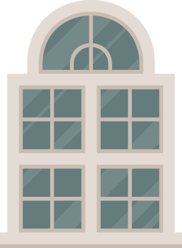 White retro windows vector illustration png