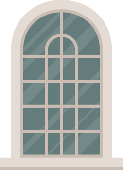 White retro windows vector illustration png