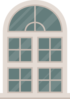 White retro windows vector illustration png