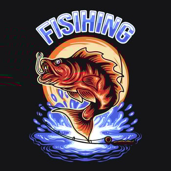 Fishing Summer Vector Illustration