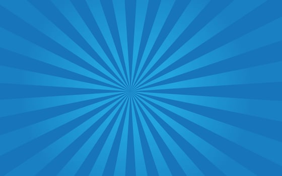 Sun rays Retro vintage style on blue background, Sunburst Pattern Background. Rays. Summer Banner Vector illustration