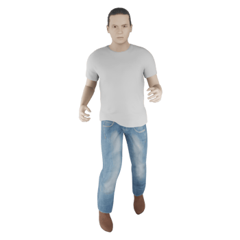 happy man model avatar man model human character 3d illustration png